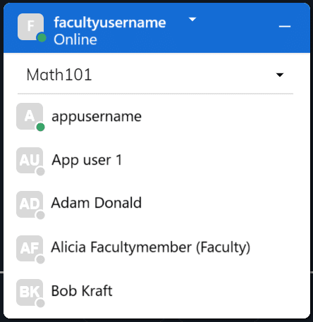 faculty chat