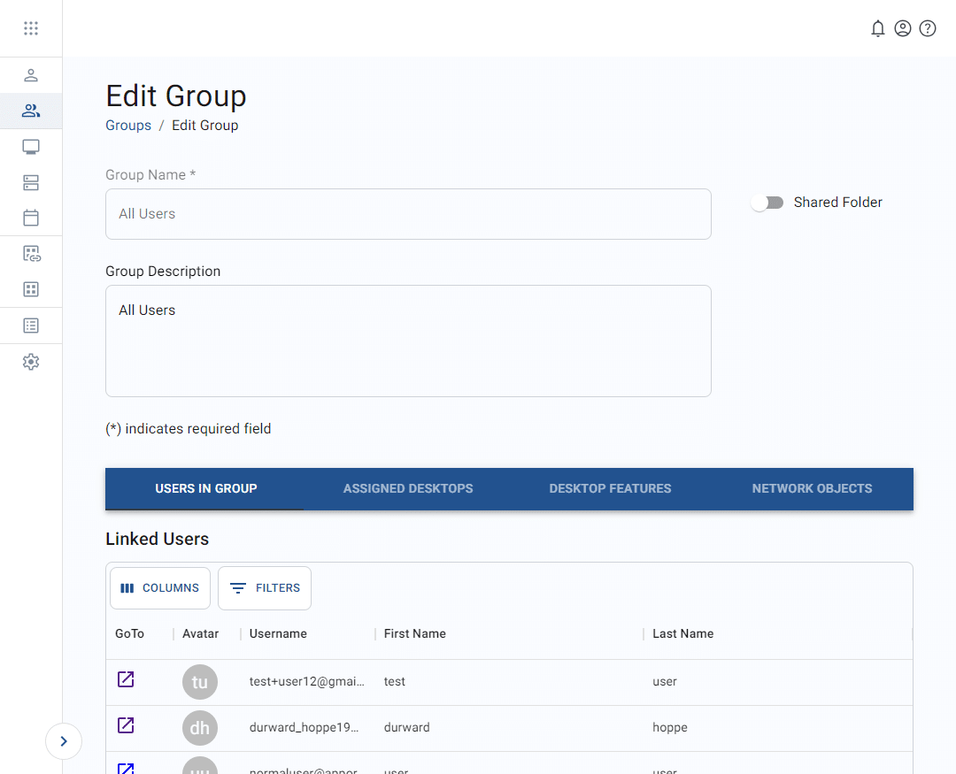 edit a group