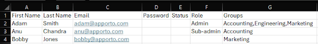 spreadsheet format for importing users