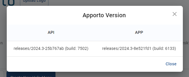 apporto version pop-up